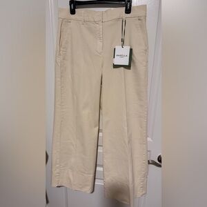 NWT Marella Cream Wide-Leg Trousers . Jeans Sz 14